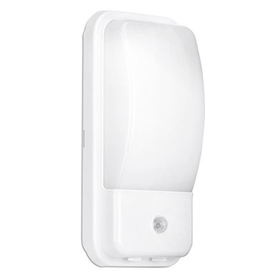 Aurora Utilitex™ 10W PIR IP65 LED Security Bulkhead White