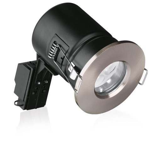 Aurora Enlite GU10 IP65 Aluminium Fire Rated Downlight Satin Nickel