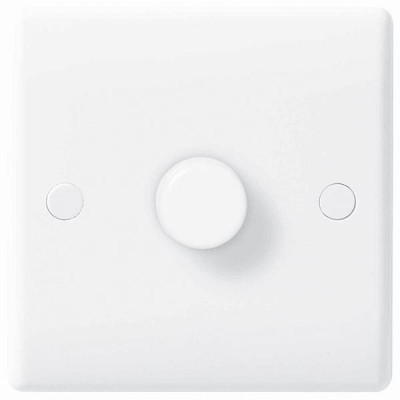 BG Nexus White Single Dimmer Switch - 881P