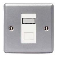 BG Nexus Metal Clad Single RJ45 Data Socket - MC5RJ451