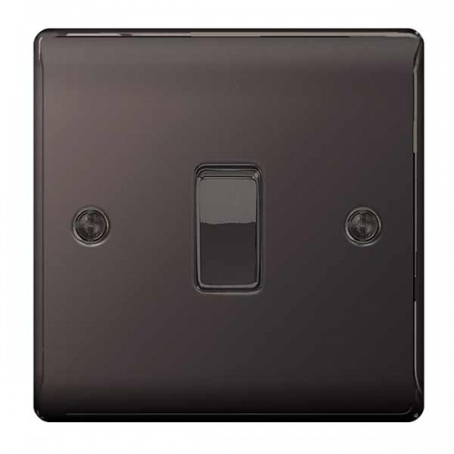 BG Nexus Black Nickel Intermediate Light Switch - NBN13