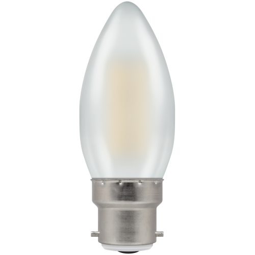 Crompton Filament Dimmable LED Candle 5W BC-B22d Pearl
