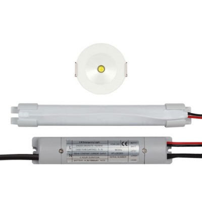 ESP LED 3W Emergency Open Lens Downlight