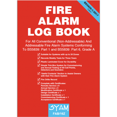 SYAM Fire Alarm Log Book