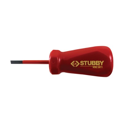 CK Stubby VDE Slim Slotted 4mm Screwdriver