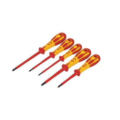 CK Dextro VDE 5 Piece Pozi Screwdriver Set